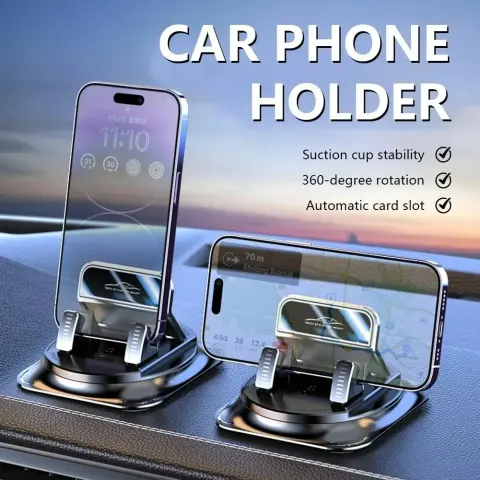 Support de téléphone rotatif à 360° pour tableau de bord de voiture