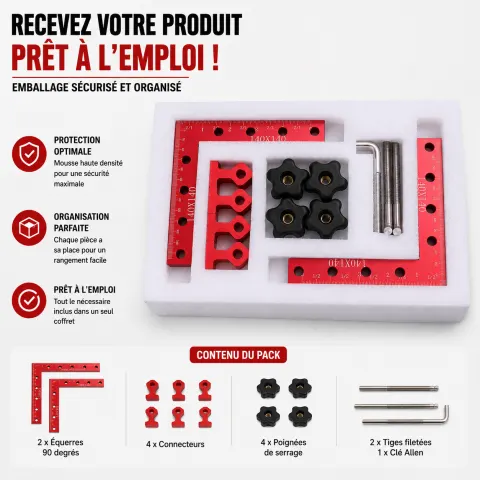 🔧 Équerres de Serrage 90° ProFix Aluminium