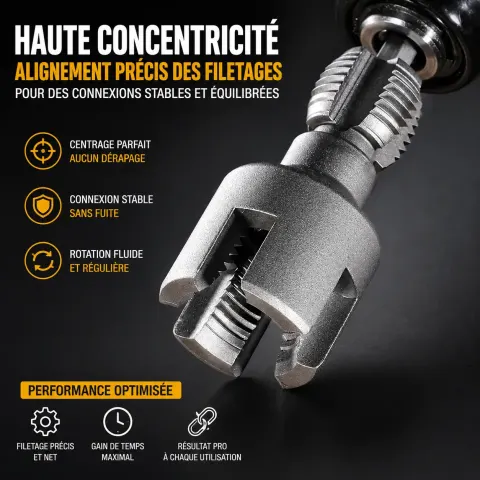 🔧 ThreadMaster Pro™ CG – Outil de Filetage 2-en-1 Intérieur & Extérieur