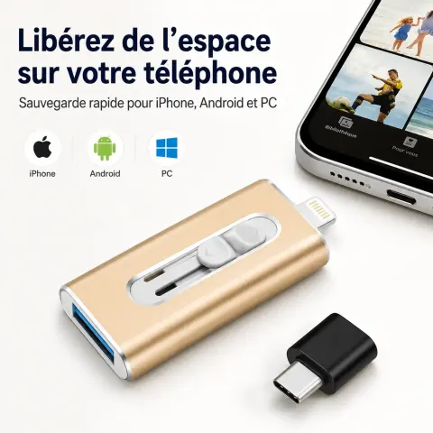 MemoFlash Pro 4-en-1™ 📱💾⚡