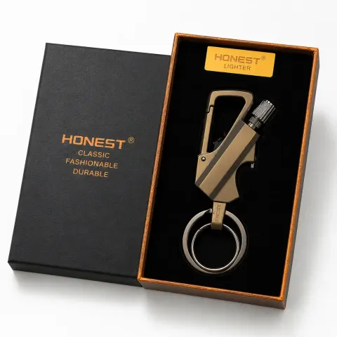 IgniClip™ 3-en-1 — Briquet Porte-Clés Multifonction 🔑🔥🍾