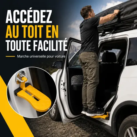 AutoStep Pro™ – Marche d’Accès Universelle pour Toit de Voiture