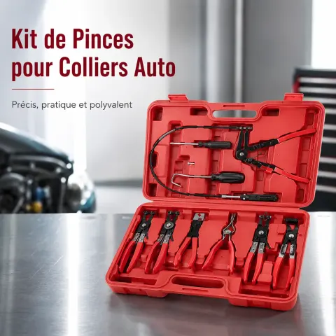 FlexiClamp Pro™ — Kit de Pinces pour Colliers Auto 🚗🔧
